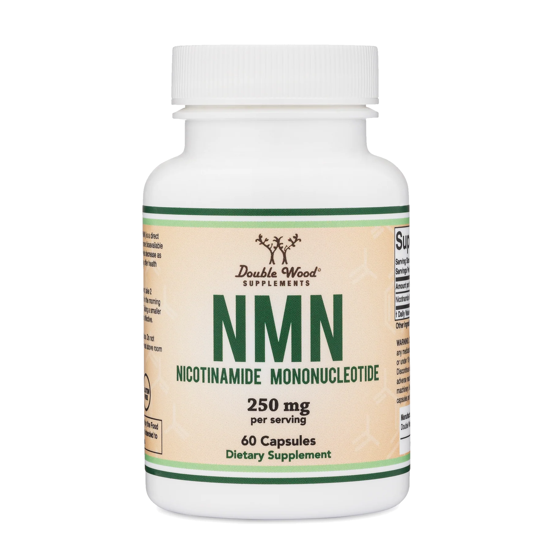 NMN MONONUCLEÓTIDO DE NICOTINAMIDA DOUBLE WOOD 250 MG 60 CAPSULAS