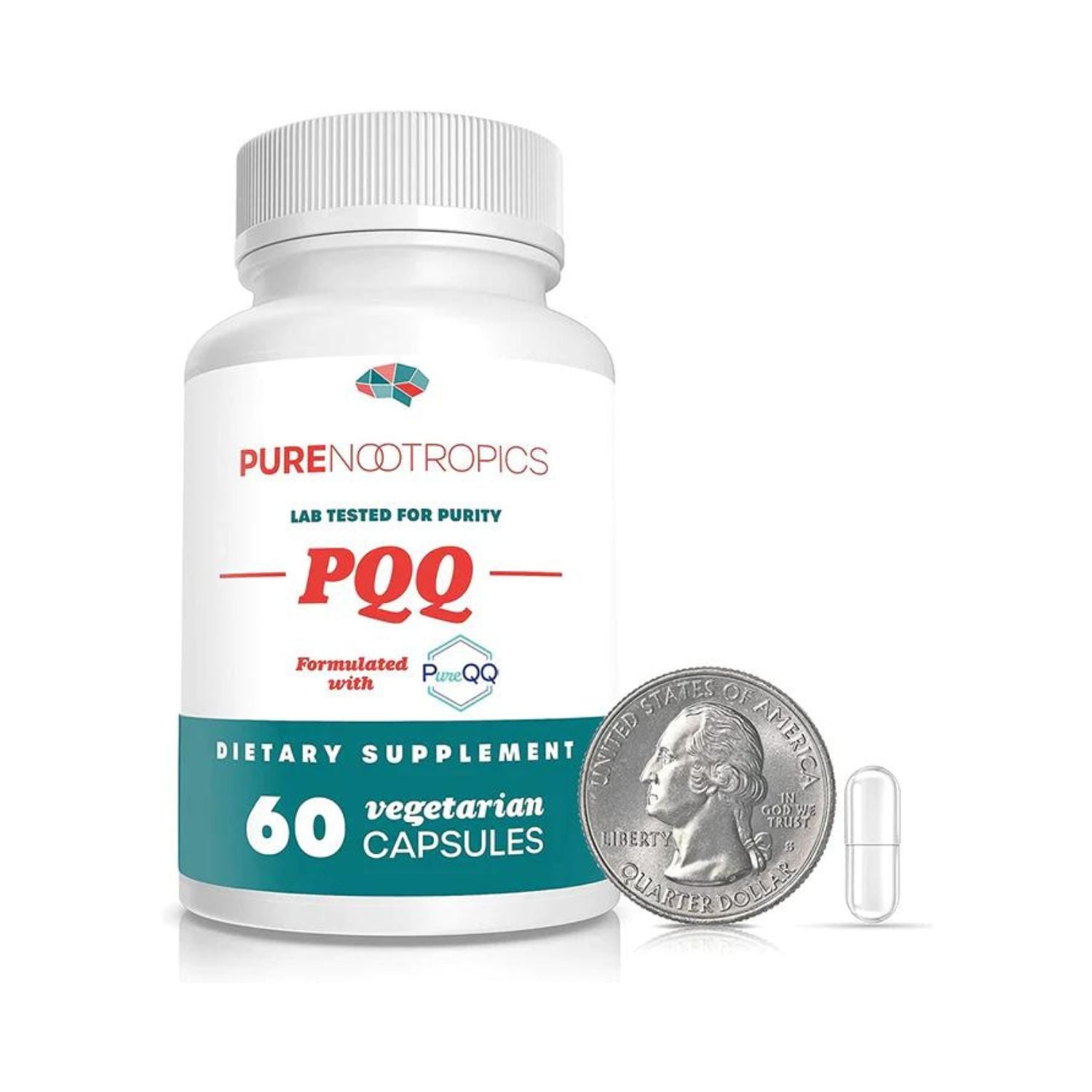 PQQ PIRROLOQUINOLINA 20 MG 60 CAPSULAS VEGETALES PURE NOOTROPICS