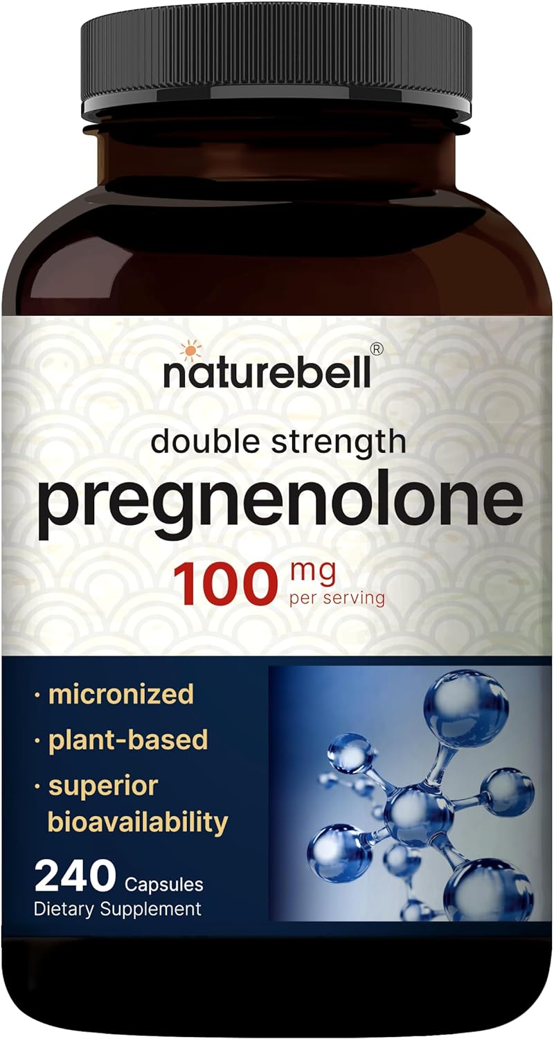 PREGNENOLONA 100 MG NATUREBELL 240 CÁPSULAS NO GMO PREGNENOLONE