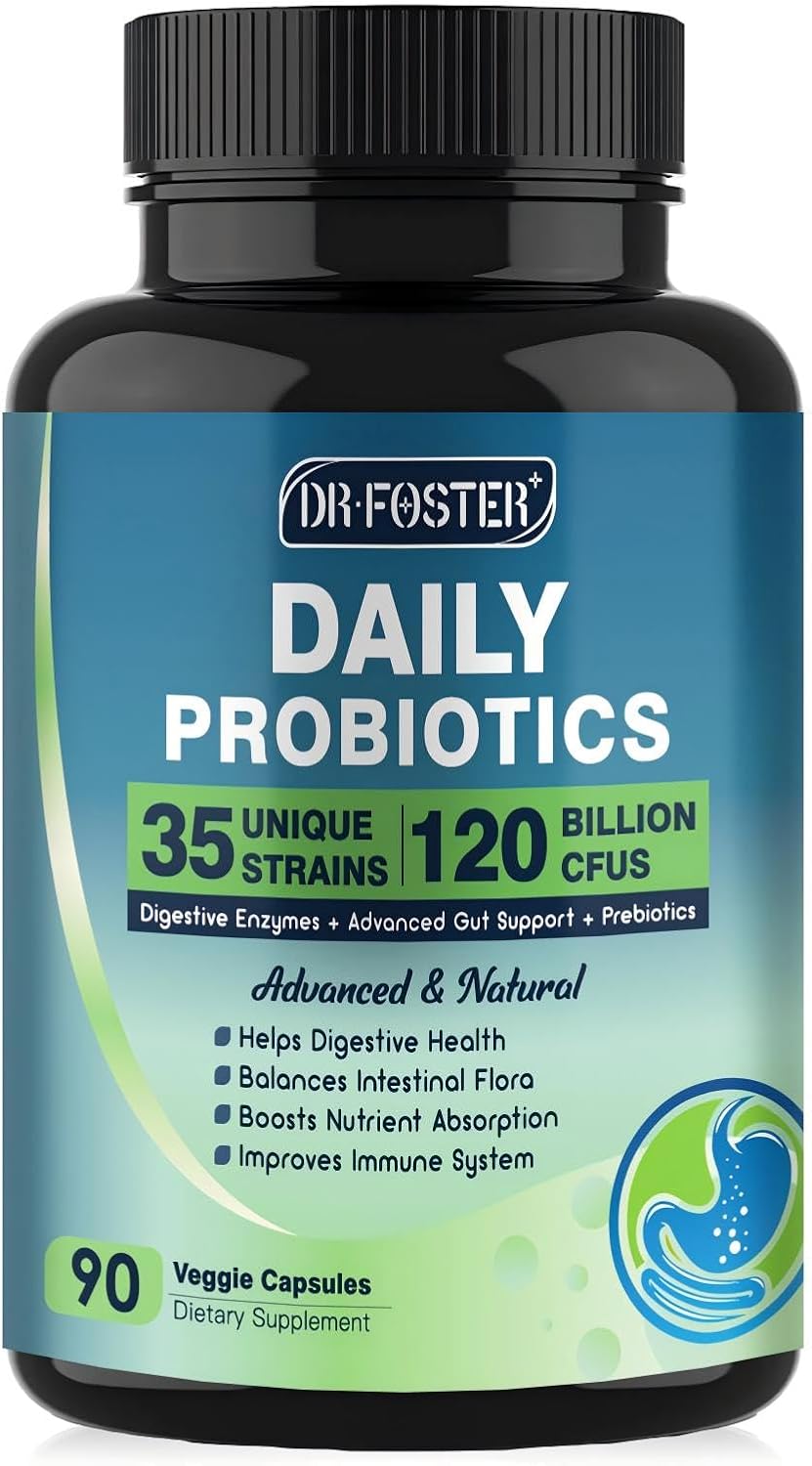 PROBIOTICOS 35 CEPAS 120 BILLONES DR FOSTER 90 CAPSULAS VEGANO NO GMO