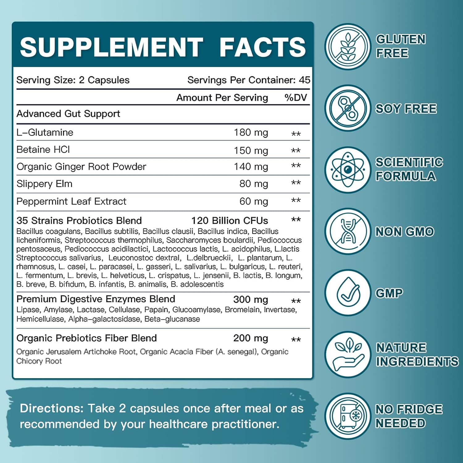 PROBIOTICOS 35 CEPAS 120 BILLONES DR FOSTER 90 CAPSULAS VEGANO NO GMO