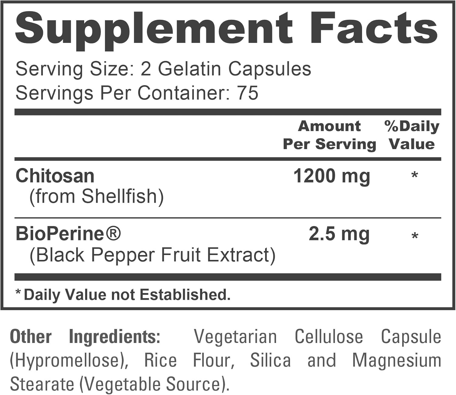 QUITOSANO NUSAPURE 1,200 MG 150 CAPSULAS CHITOSAN