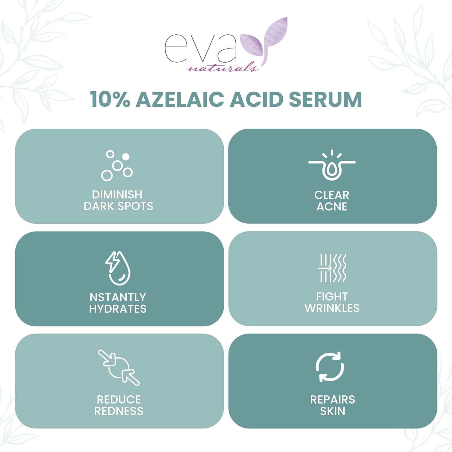 SERUM DE ACIDO AZELAICO AL 10% 60 ML AZELAIC ACID SERUM EVA NATURALS