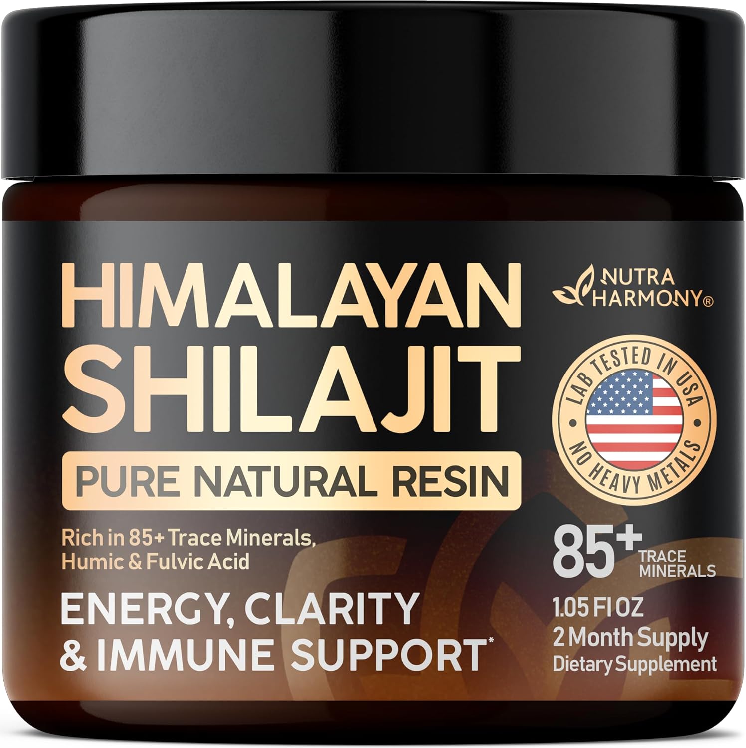 SHILAJIT 500MG NUTRA HARMONY 1.05 FL OZ VEGANO NO GMO
