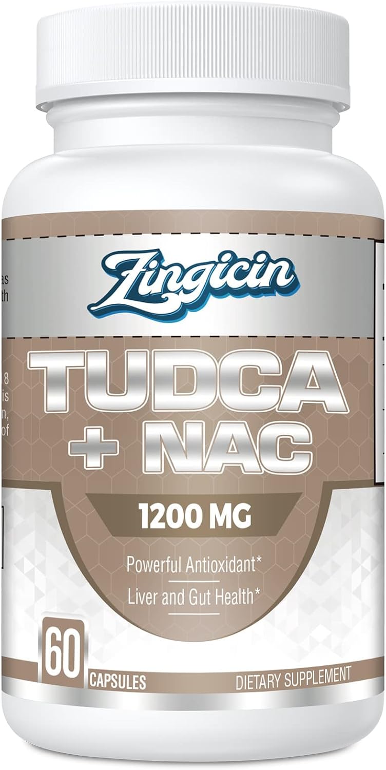 TUDCA (ÁCIDO TAUROURSODESOXICÓLICO) + NAC (N-ACETILCISTEÍNA) 1200 MG 60 CAPSULAS ZINGICIN