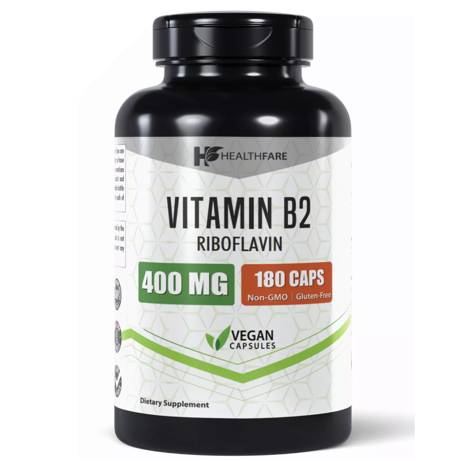 VITAMINA B2 400 MG HEALTHFARE 180 CAPSULAS VEGANO NO GMO