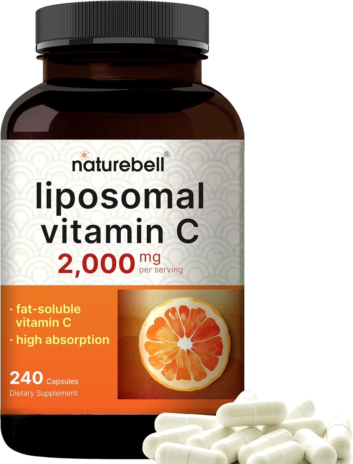 VITAMINA C LIPOSOMAL NATUREBELL 2000 MG 240 CAPSULAS NO GMO