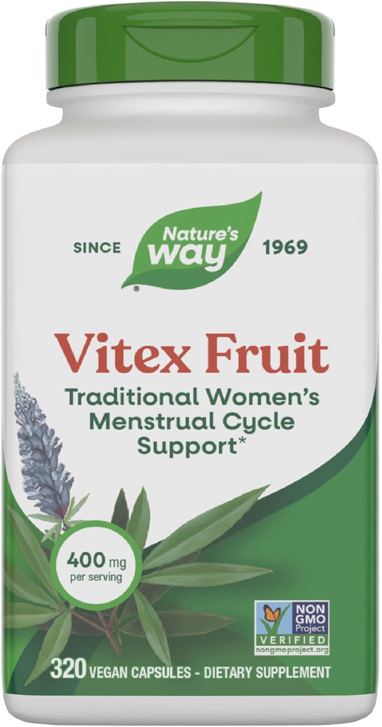 VITEX FRUIT 400 MG 320 CAPSULAS VEGETALES VEGANO NATURE´S WAY