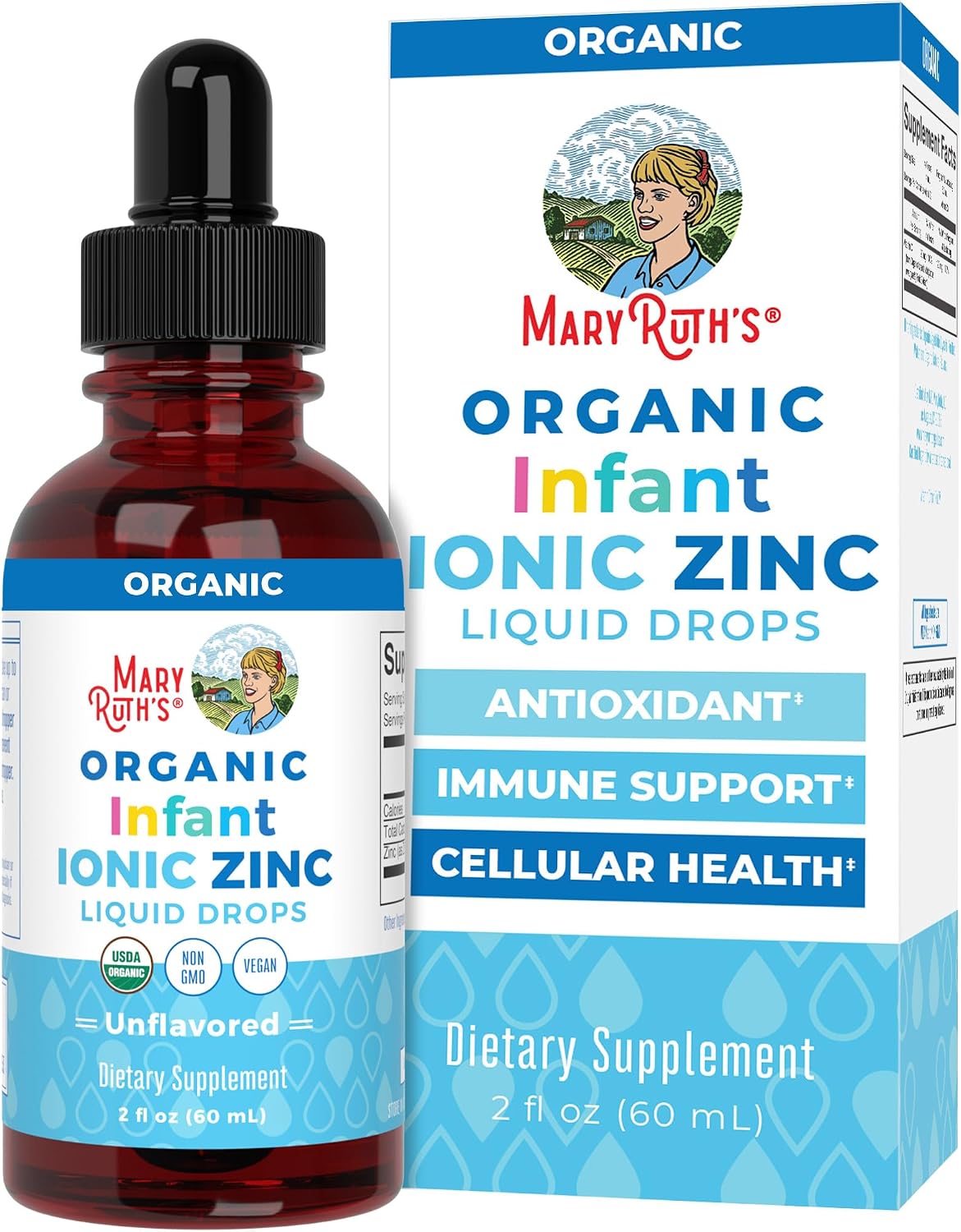 ZINC IÓNICO INFANTIL 60 ML SIN GMO VEGANO MARY RUTH´S