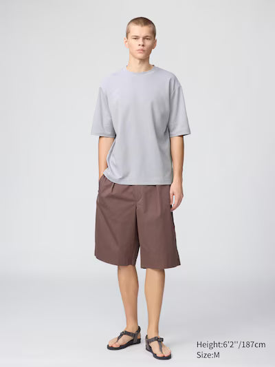 UNIQLO - AIRism Camiseta Oversized de algodón AIRism | Manga corta