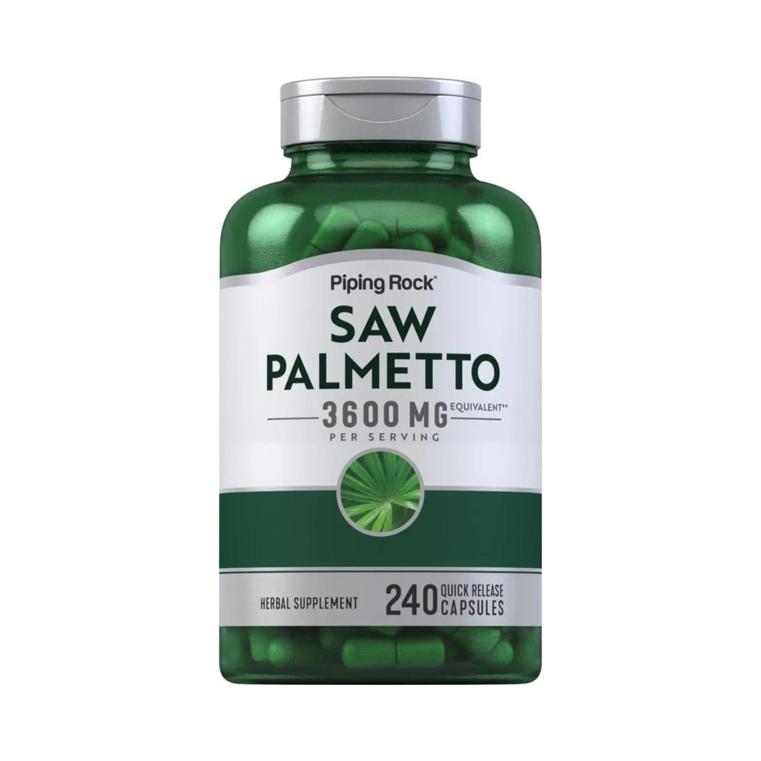 SAW PALMETTO 3600 MG 240 CAPSULAS PIPINGROCK