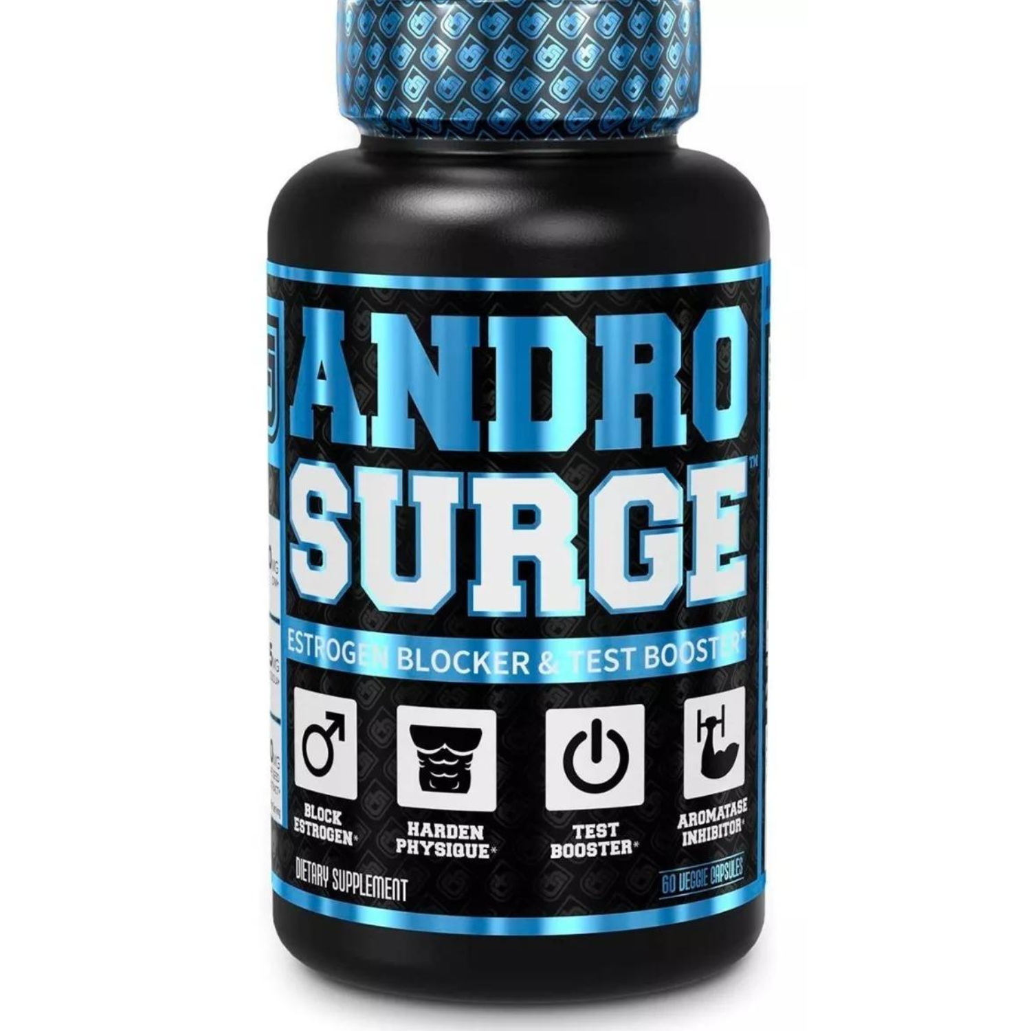 ANDROSURGE - BLOQUEADOR DE ESTRÓGENO PARA HOMBRES + DIM 150 MG + LONGJACK 100 MG 60 CAPSULAS JACKED FACTORY ESTROGEN BLOCKER FOR MEN