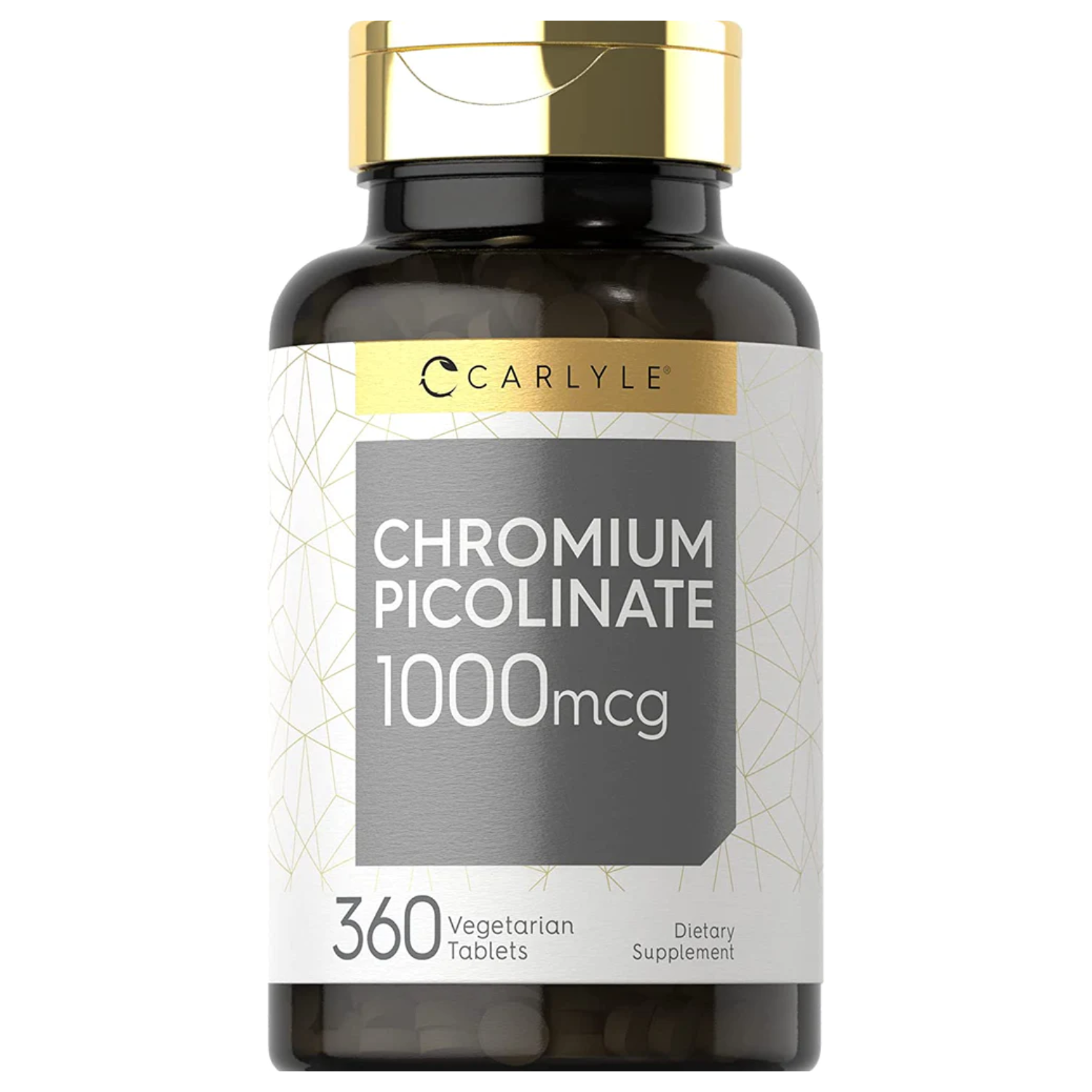 PICOLINATO DE CROMO CARLYLE 1,000 MCG 360 CAPSULAS VEGETALES SIN GMO