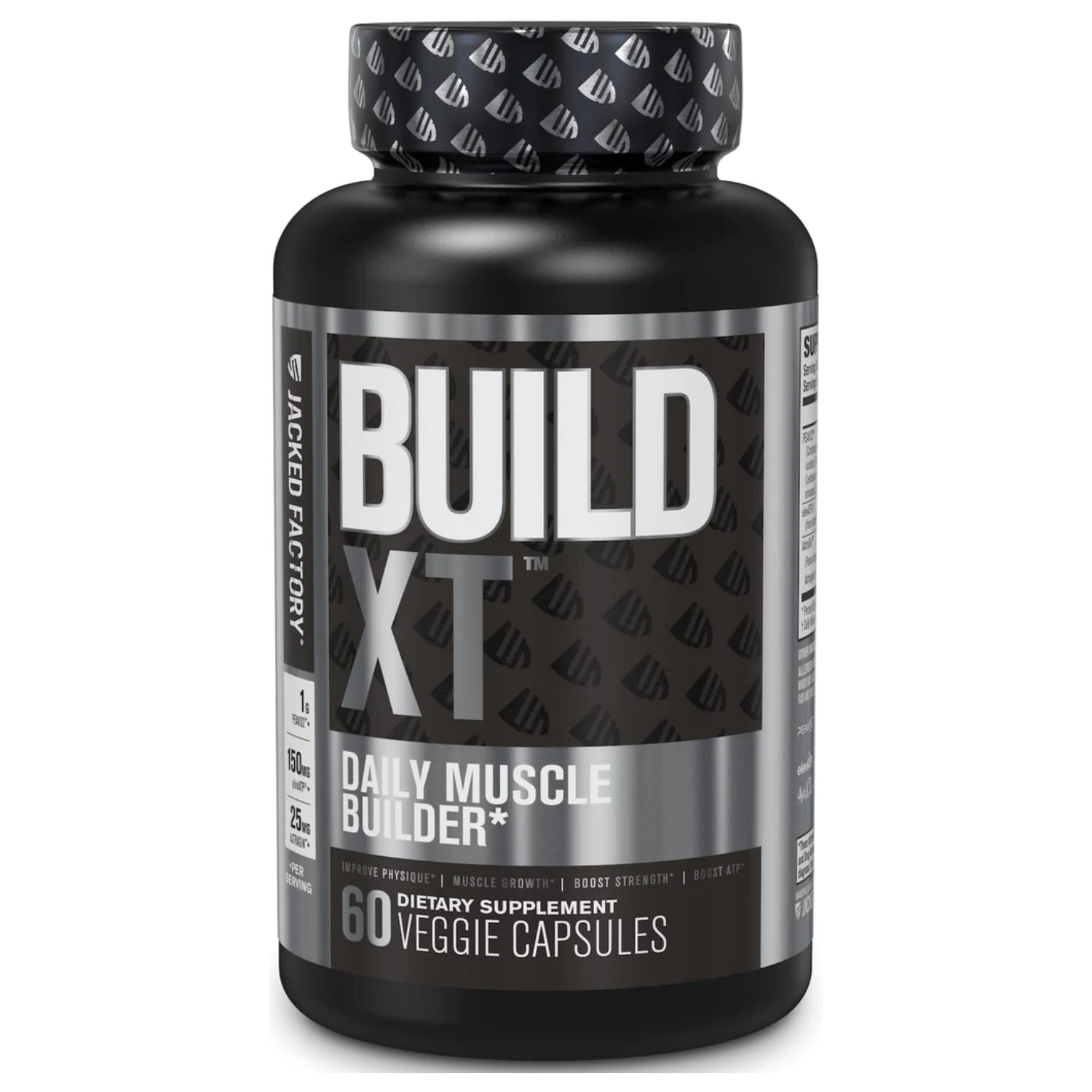 CONSTRUCTOR DE MASA MUSCULAR 150 MG 60 CAPSULAS VEGANO JACKED FACTORY BUILD XT
