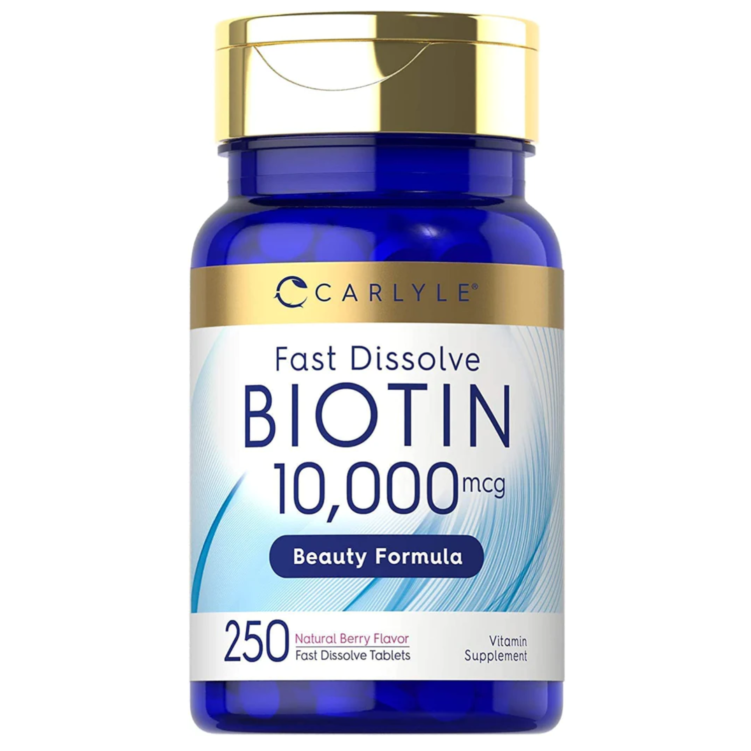 BIOTINA CARLYLE 10000 MCG 250 TABLETAS SIN GMO VEGANO