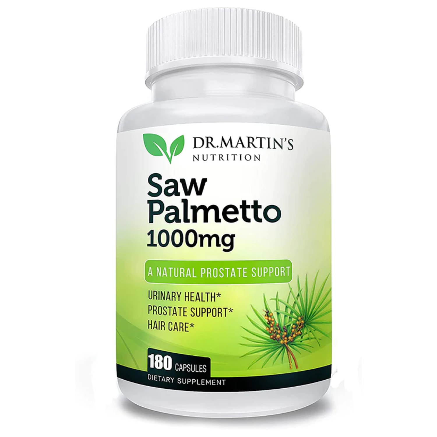 SAW PALMETTO 1000 MG 180 CAPSULAS DR. MARTIN'S NUTRITION