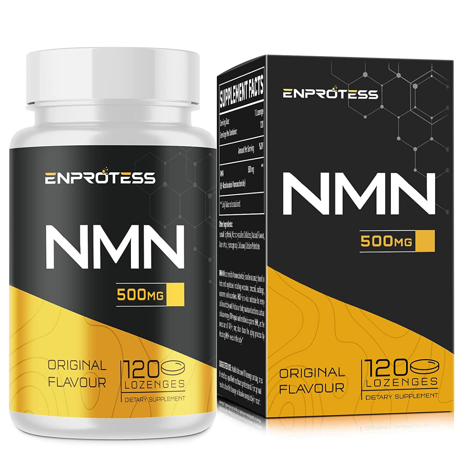 NMN MONONUCLEÓTIDO DE NICOTINAMIDA 500 MG 120 TABLETAS ENPROTESS