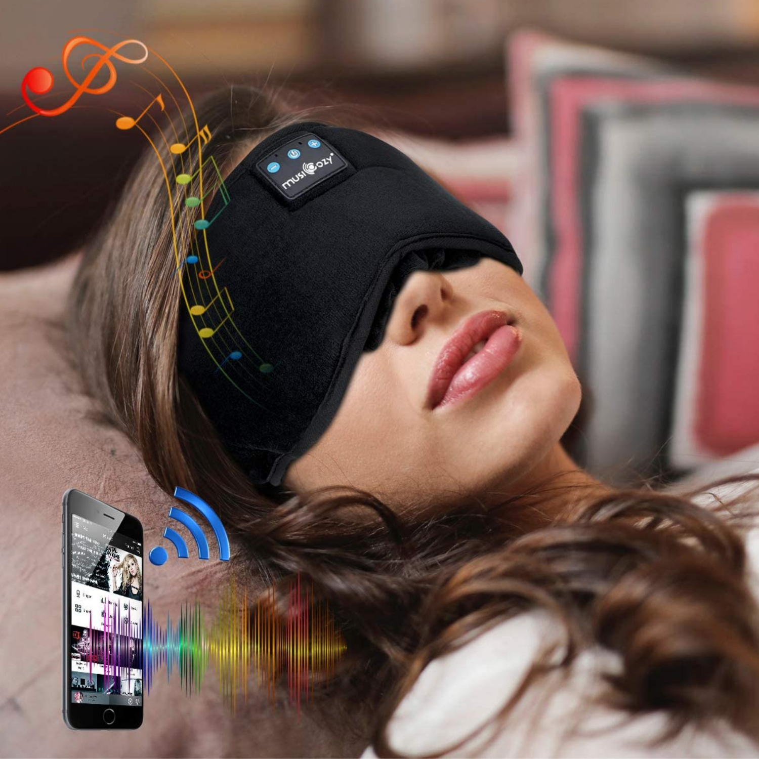 AUDIFONO BLUETOOTH PARA DORMIR MUSICOZY