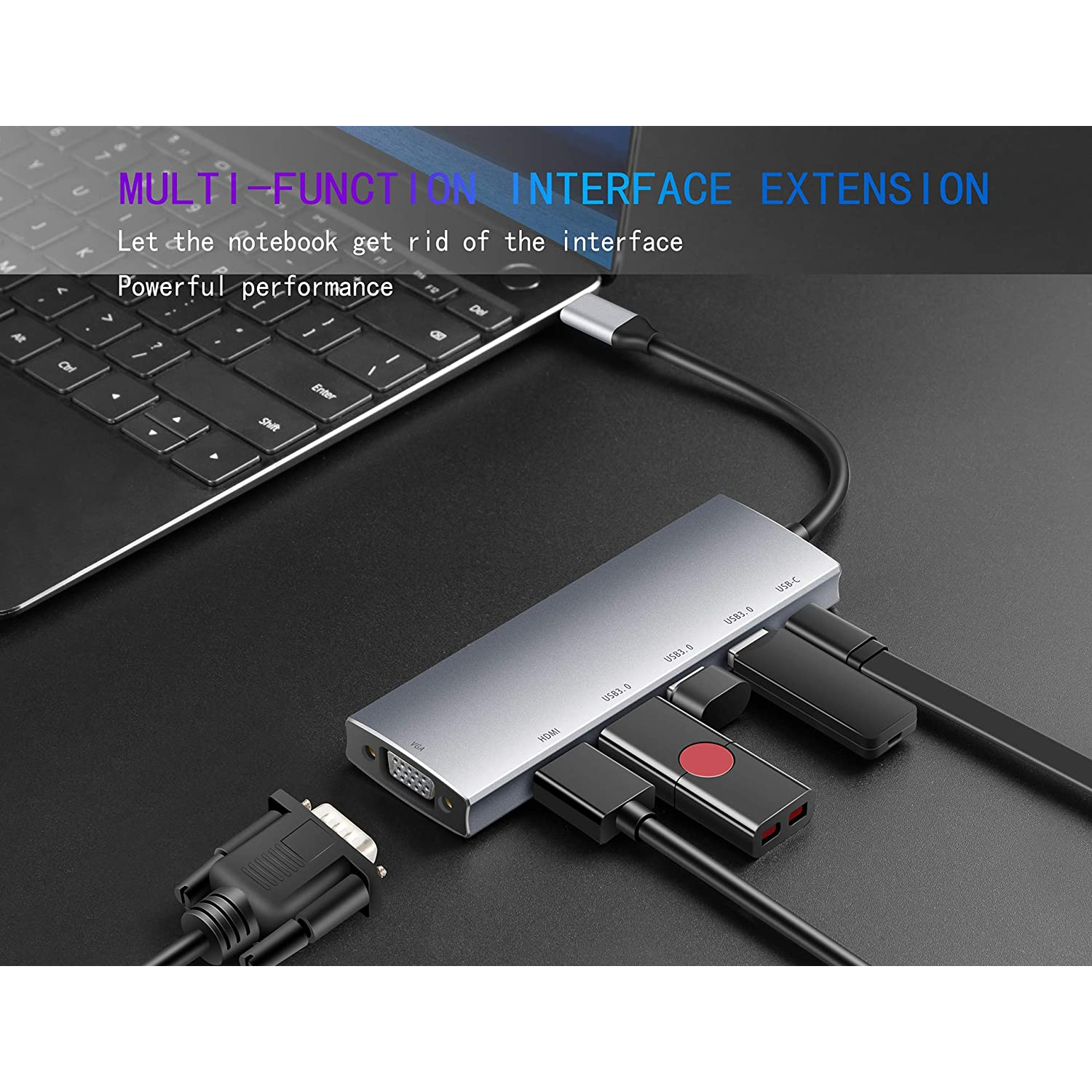 ADAPTADOR HUB TIPO C CHOSURE 6 EN 1