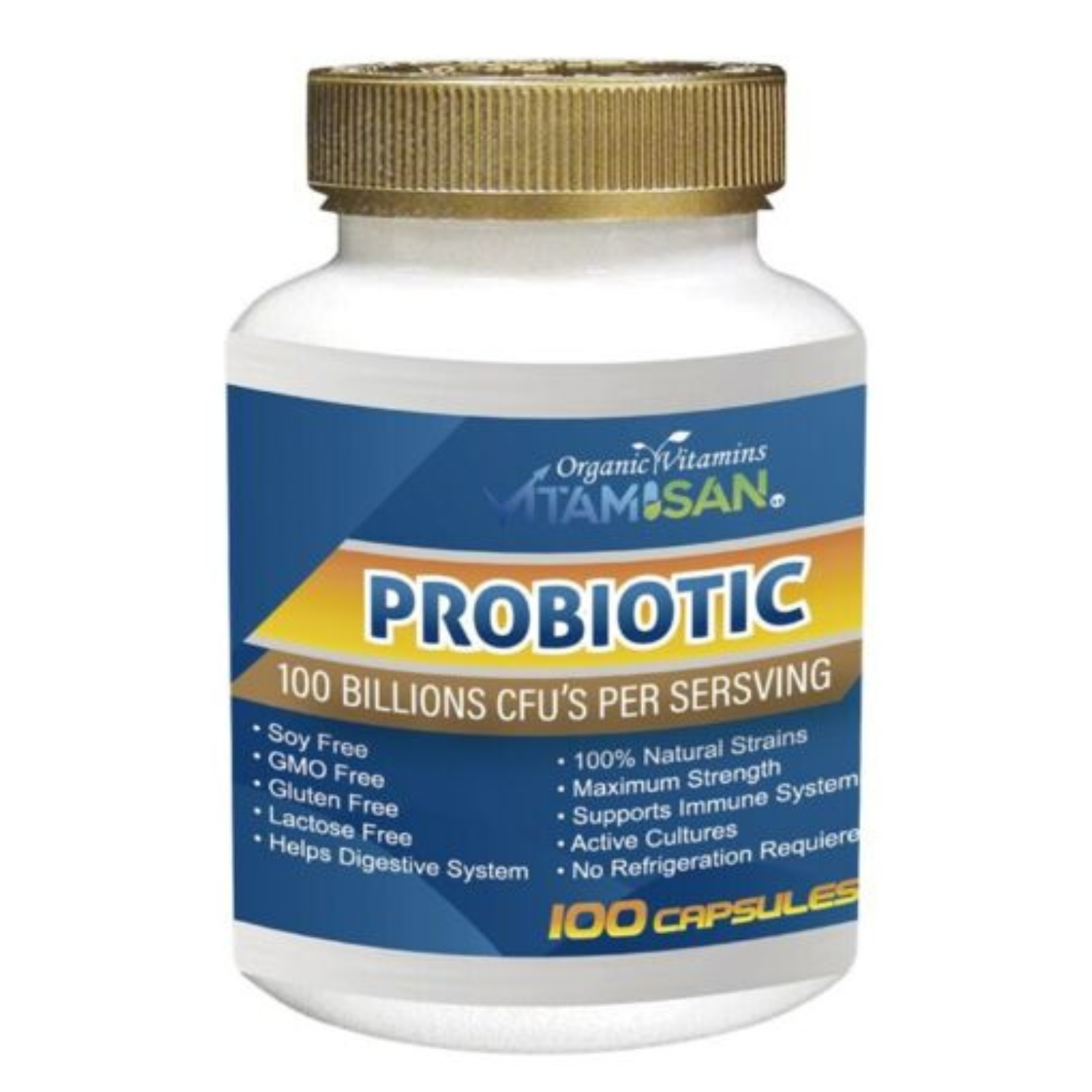 PROBIOTICOS 30 CEPAS 100 BILLONES CFU 100 CAPSULAS VITAMISAN
