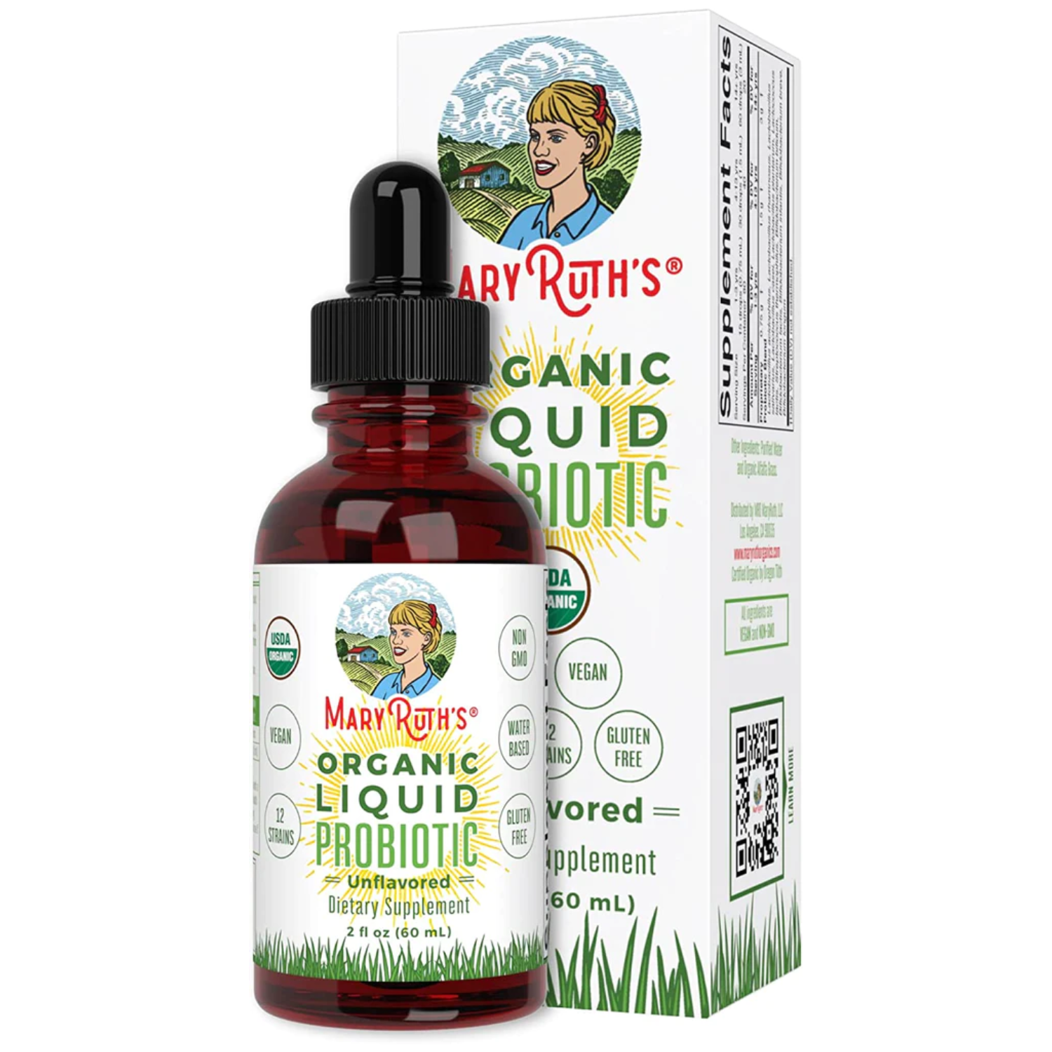 PROBIOTICOS ORGANICOS LIQUIDO 12 CEPAS 60 ML MARYRUTH´S