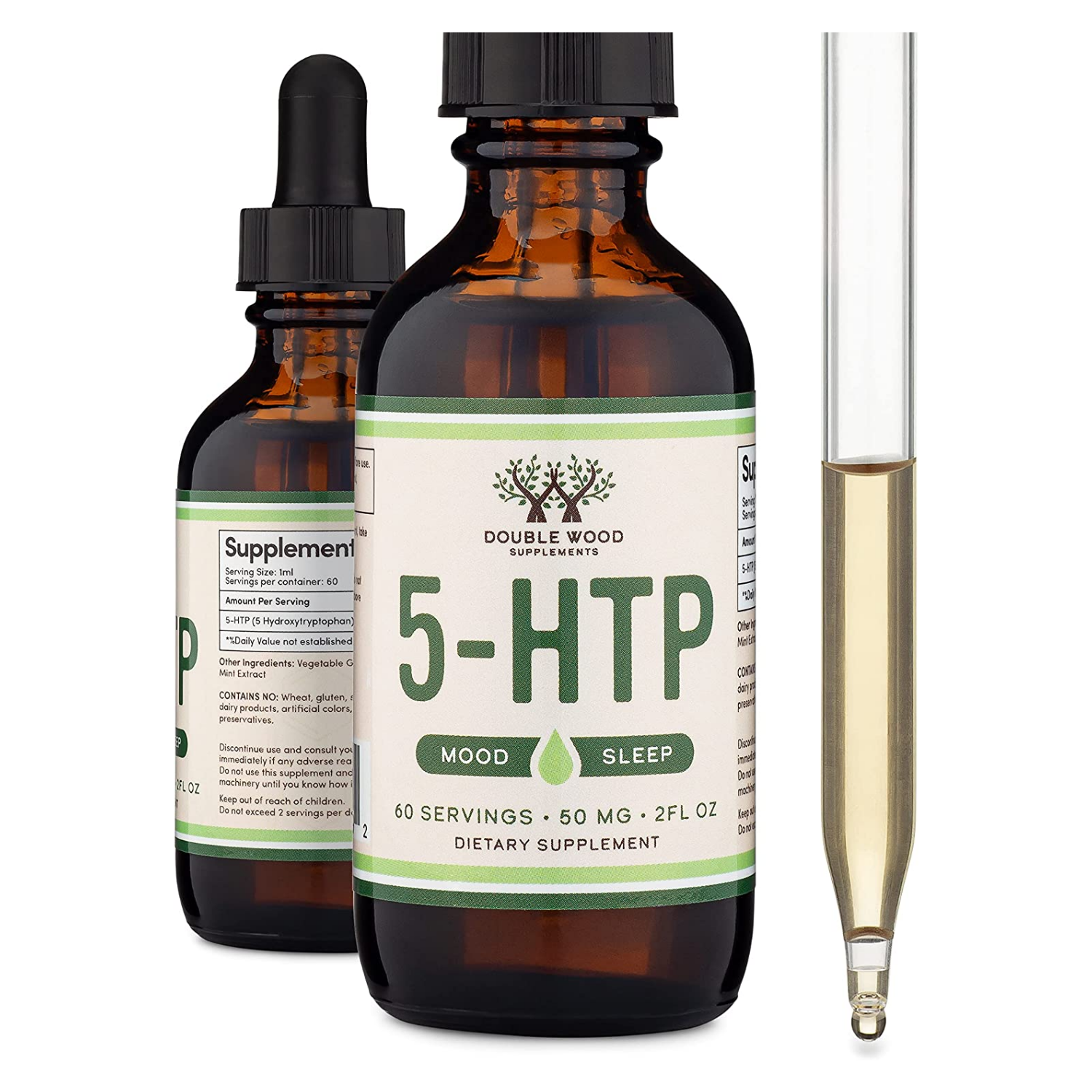5-HTP 50 MG 60 SERVICIOS SIN GMO DOUBLE WOOD
