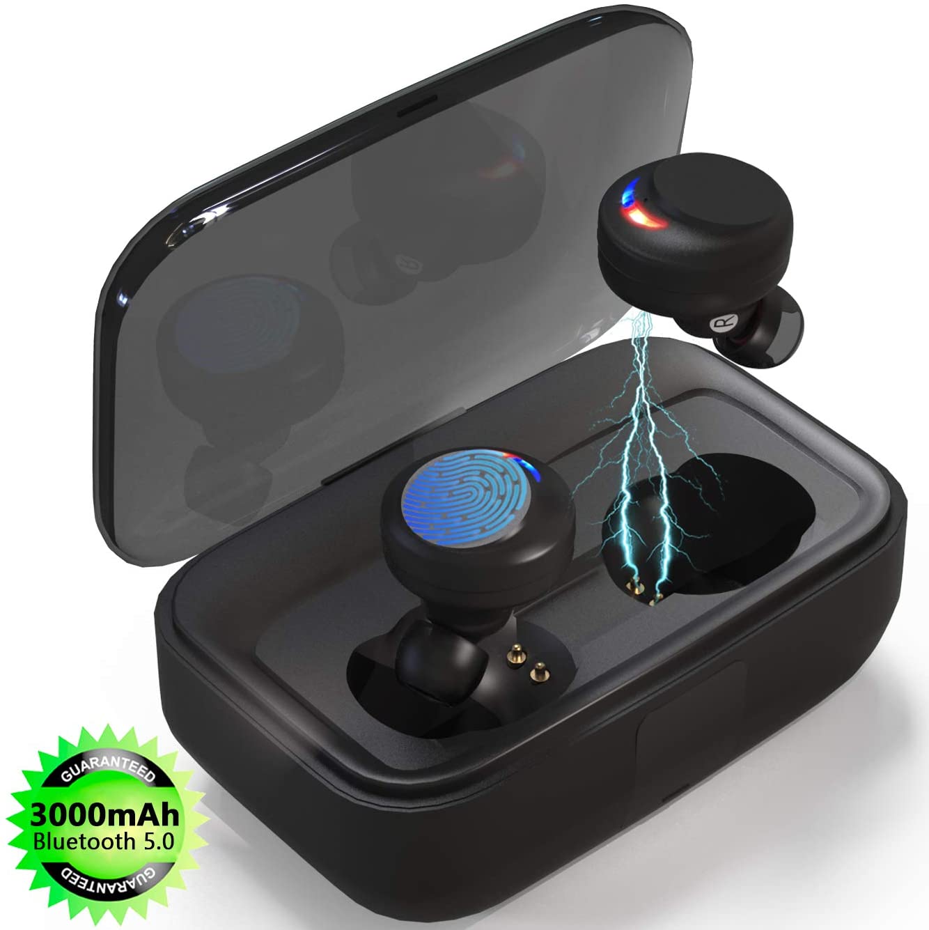 Auriculares deportivos Bluetooth con micrófono y controlador de reproducción