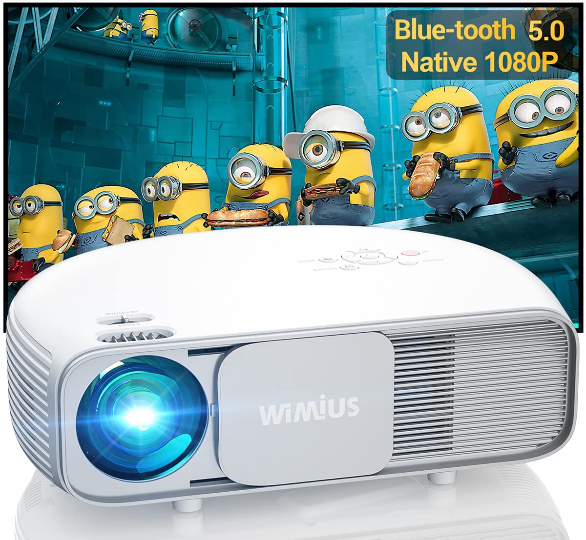 PROYECTOR PORTATIL MULTIMEDIA WIMIUS S4 7500 LUMENS 300 PULGADAS