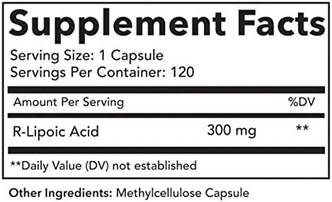 ACIDO LIPOICO 300 MG 120 CAPSULAS VEGANO HMS NUTRITION