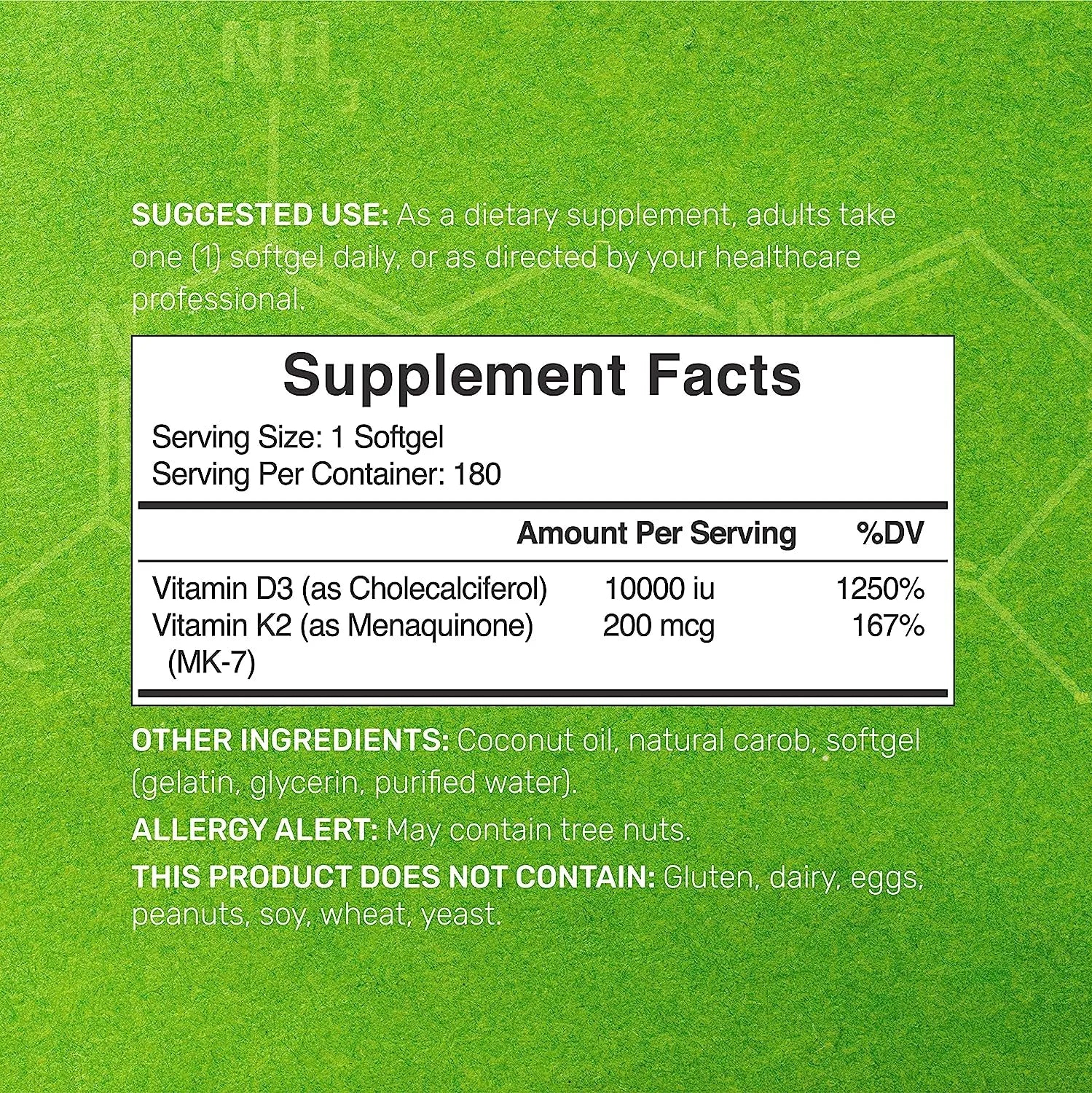 VITAMINA D3 K2 10000 UI 180 CAPSULAS BLANDAS DEAL