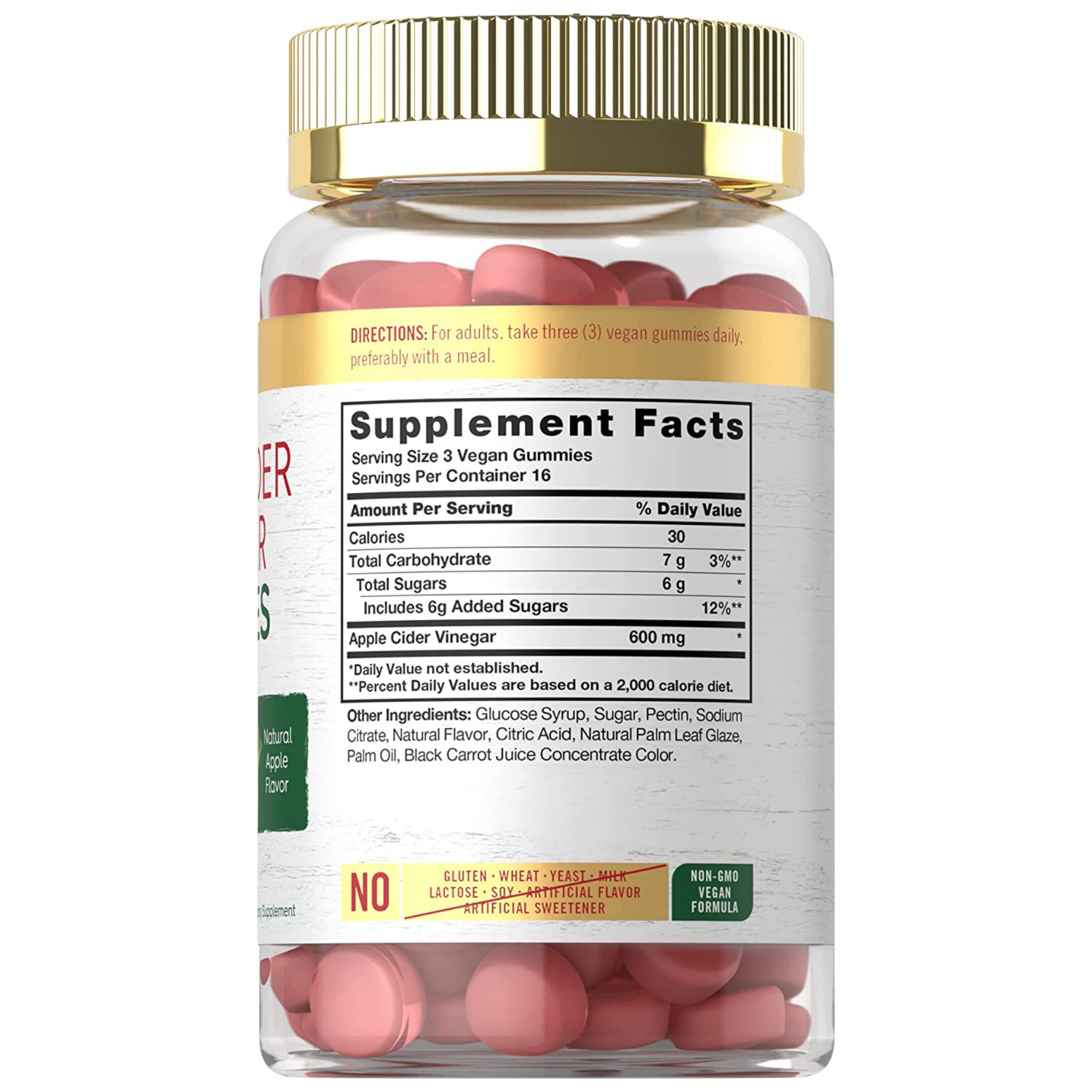VINAGRE DE MANZANA 600 MG 50 GOMITAS CARLYLE