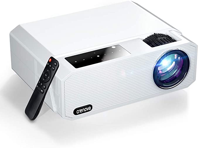 Proyector de película, proyector HD 1080P de 6500 lúmenes para uso en  interiores y exteriores, proyector LED LCD de cine en casa, compatible con