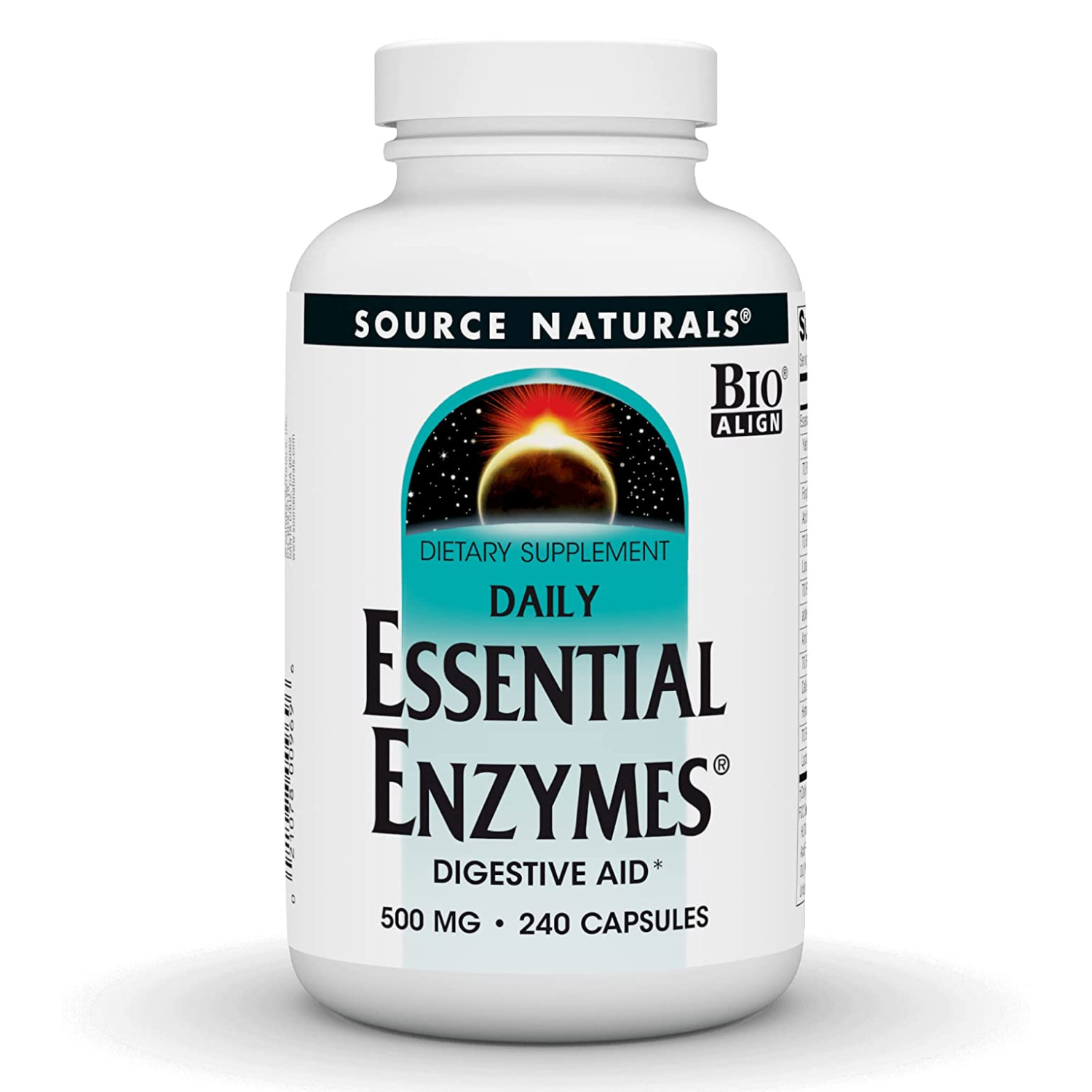 ENZIMAS ESENCIALES 500 MG 240 CAPSULAS SOURCE NATURALS