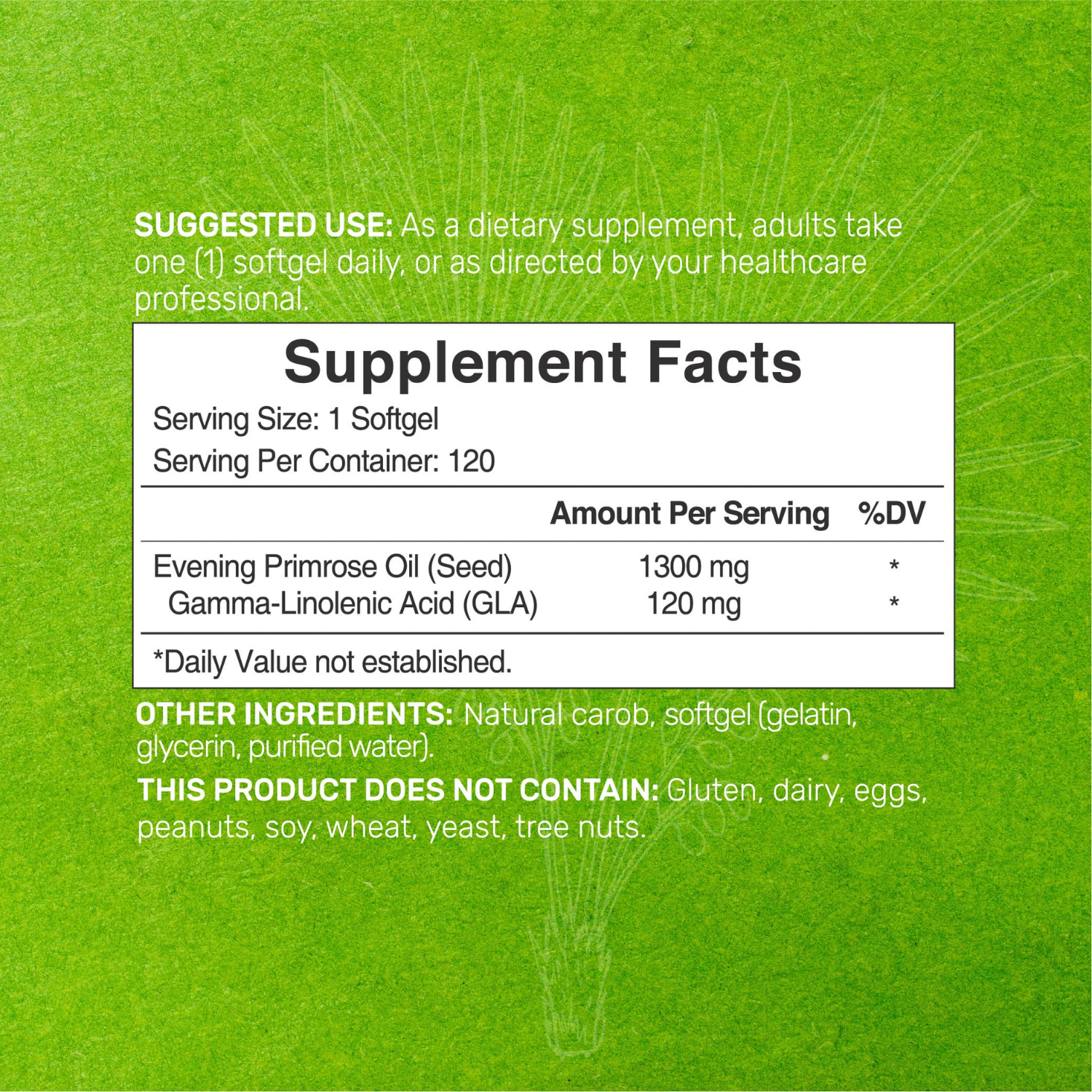 EVENING PRIMROSE 1,300 MG 120 CAPSULAS BLANDAS DEAL