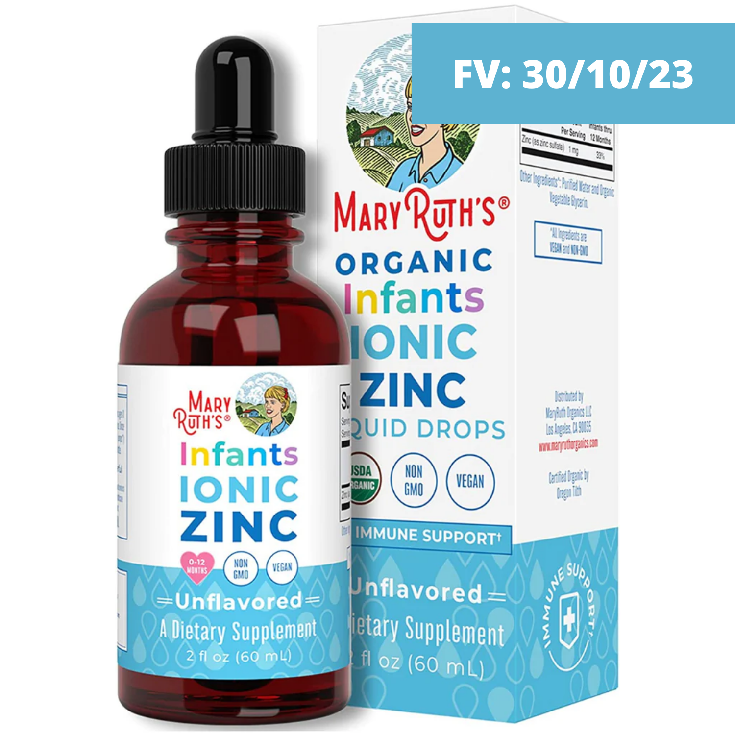 ZINC IÓNICO INFANTIL 60 ML SIN GMO VEGANO MARY RUTH´S