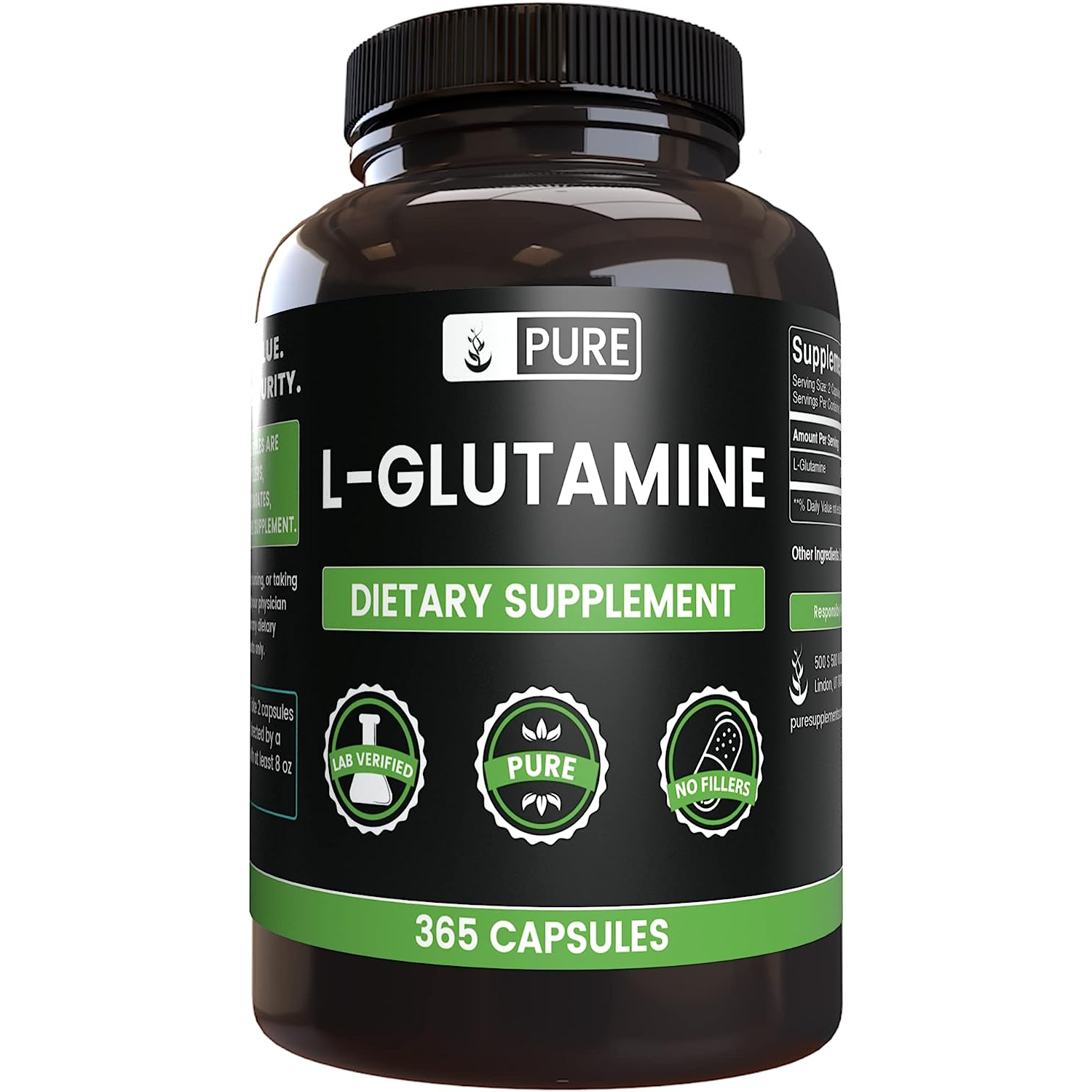 GLUTAMINA 970 MG 365 CAPSULAS PURE GLUTAMINE