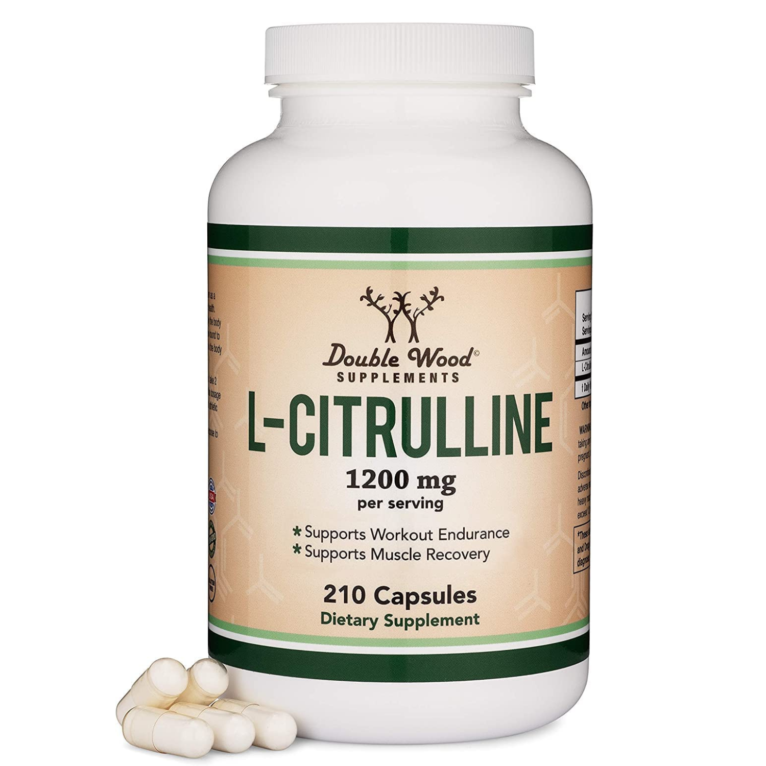 CITRULINA DOUBLE WOOD 1,200 MG 210 CAPSULAS