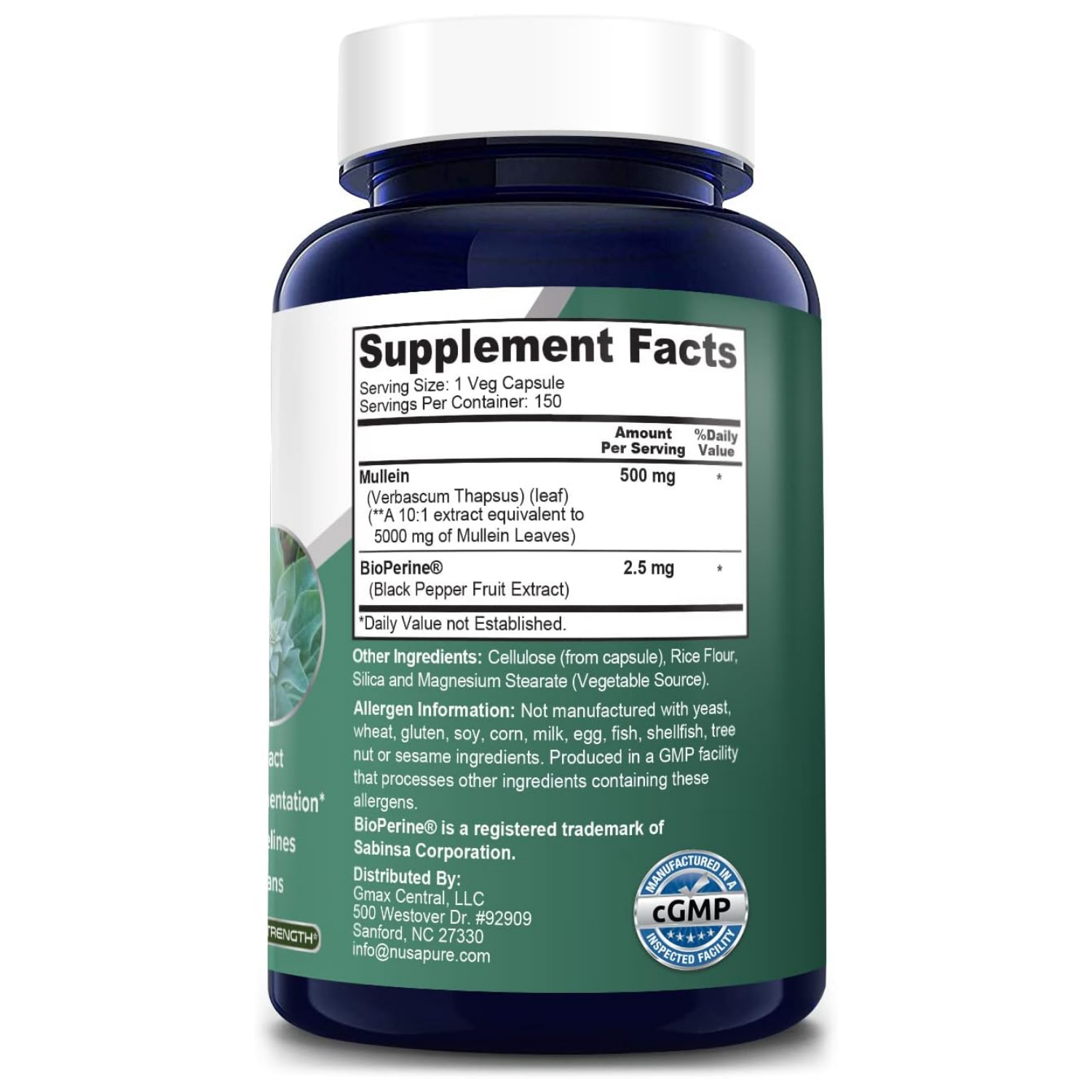 GORDOLOBO 5000 MG 150 CAPSULAS NUSAPURE