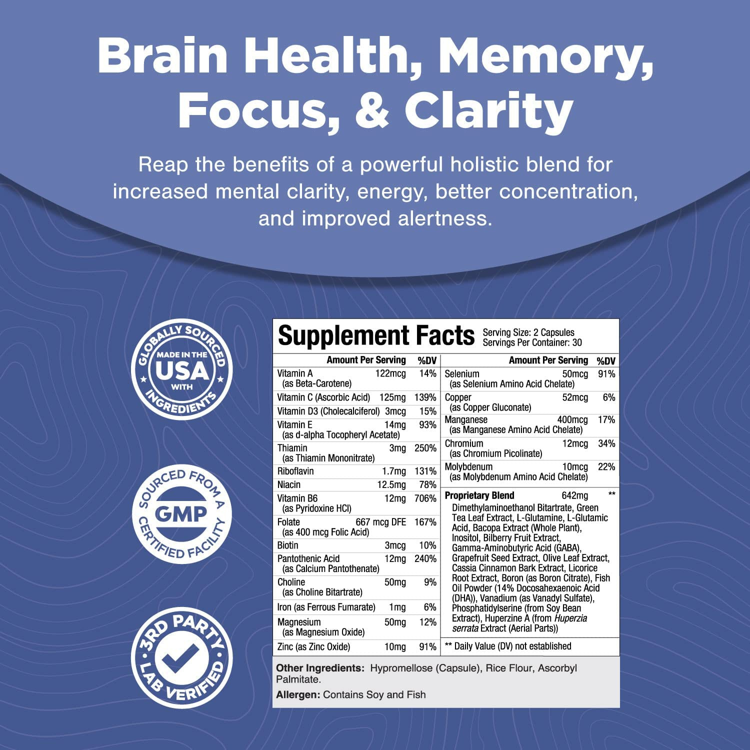 NEURO HEALTH 1003 MG (VITAMINA A 122 MCG CON VITAMINA B6 12 MG Y VITAMINA C 125 MG) 90 CAPSULAS NATURES CRAFT