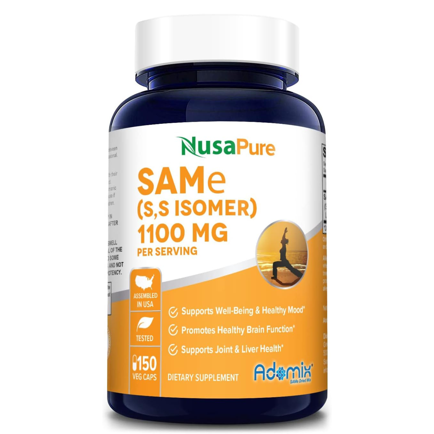 SAME 1,100 MG 150 CAPSULAS SIN GMO NUSAPURE