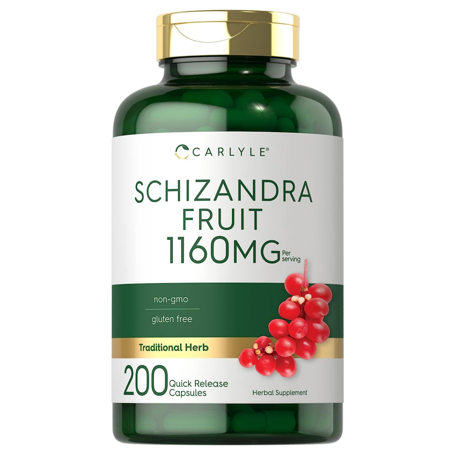 SCHISANDRA FRUIT 1160 MG 200 CAPSULAS DE LIBERACIÓN RAPIDA CARLYLE