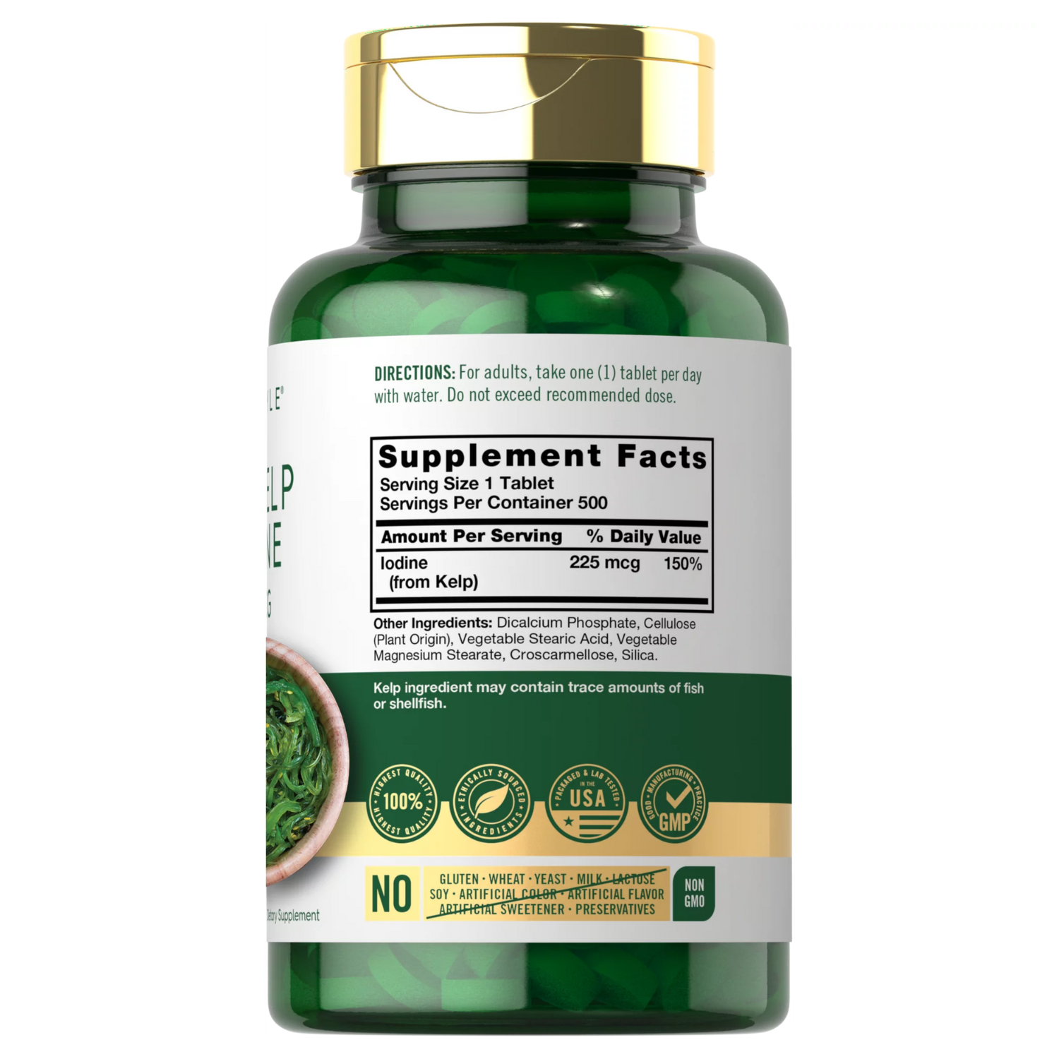 YODO DE ALGAS MARINAS 225 MG 500 TABLETAS CARLYLE