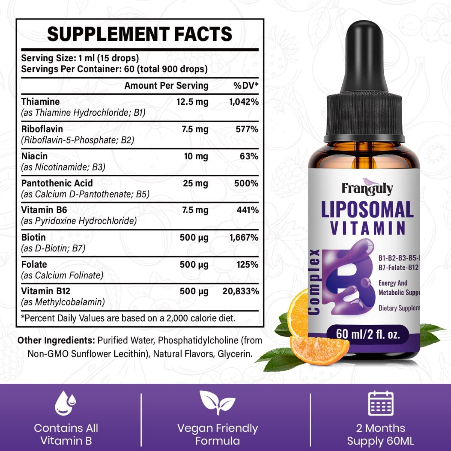 VITAMINA B COMPLEX LIPOSOMAL 60ML FRANGULY