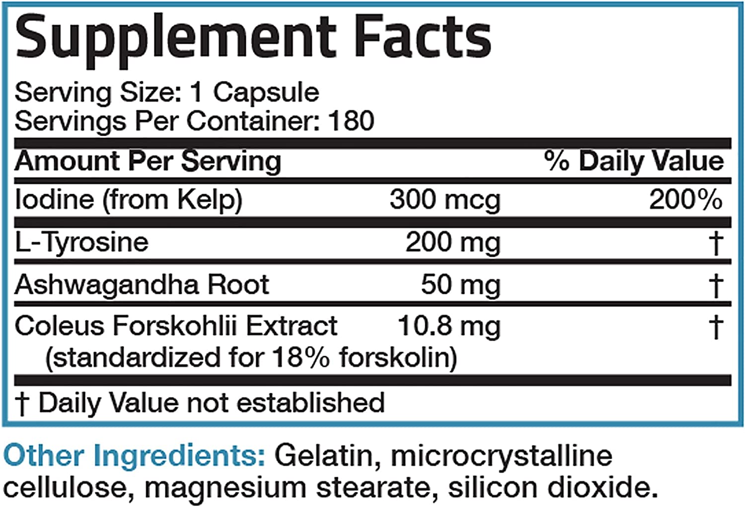 COMPLEJO PARA TIROIDES 260 MG 180 CAPSULAS BRONSON