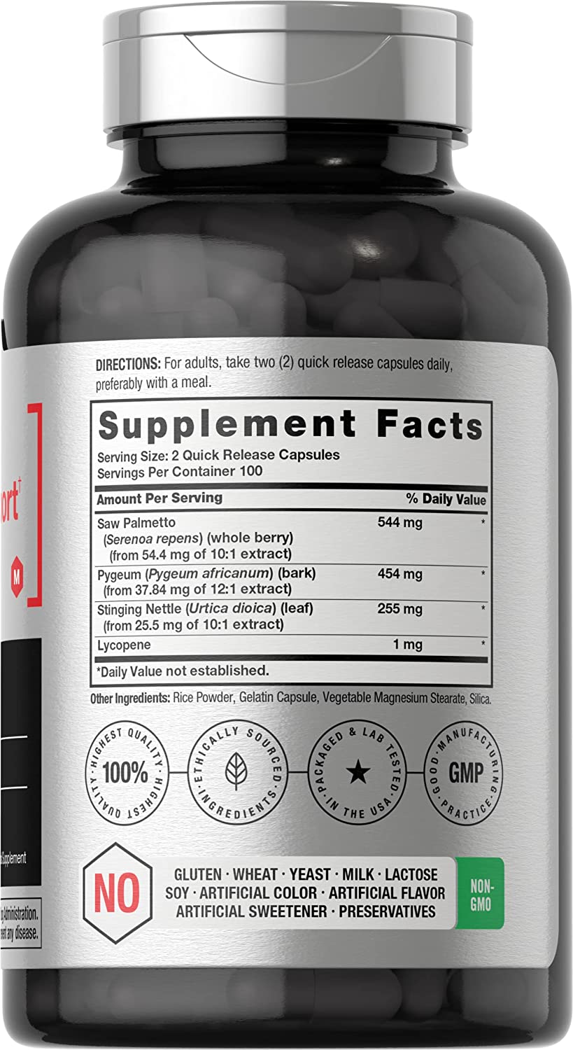 PROSTATA COMPLEJO CON SAW PALMETTO HORBAACH 1200 MG 200 CAPSULAS SIN GMO