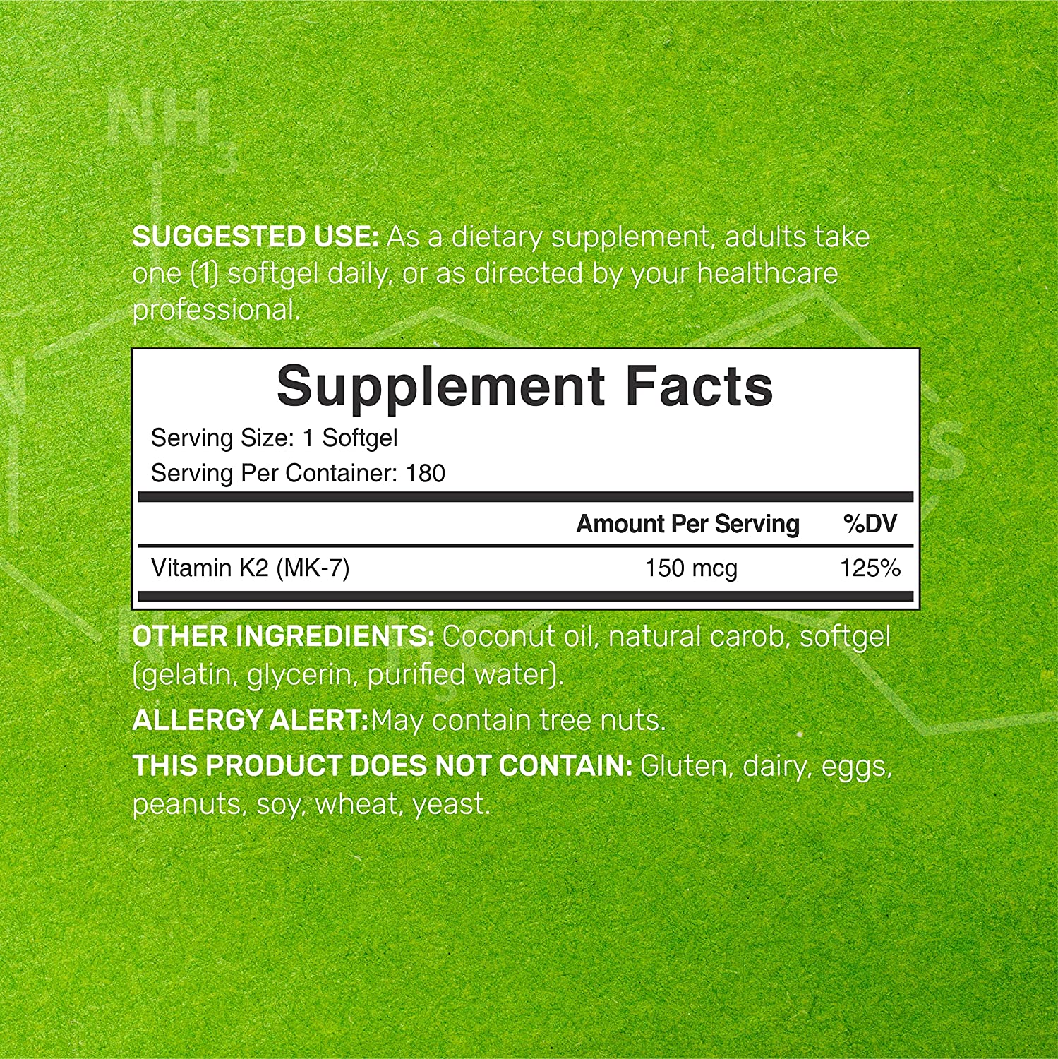 VITAMINA K2 MK7 MENAQUINONA DEAL 150 MCG 180 CAPSULAS BLANDAS