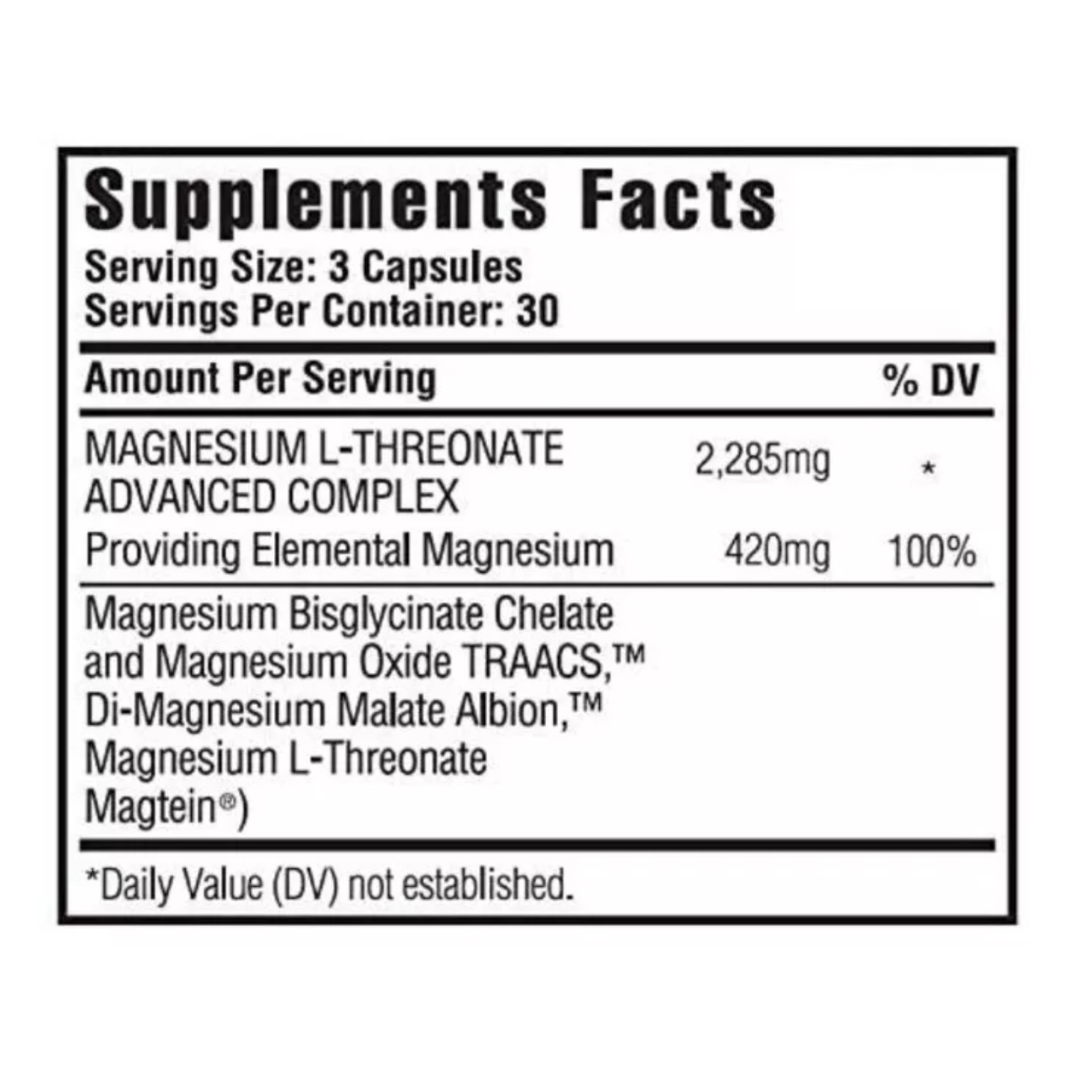 TREONATO DE MAGNESIO 2285 MG 90 CAPSULAS KAPPA NUTRITION