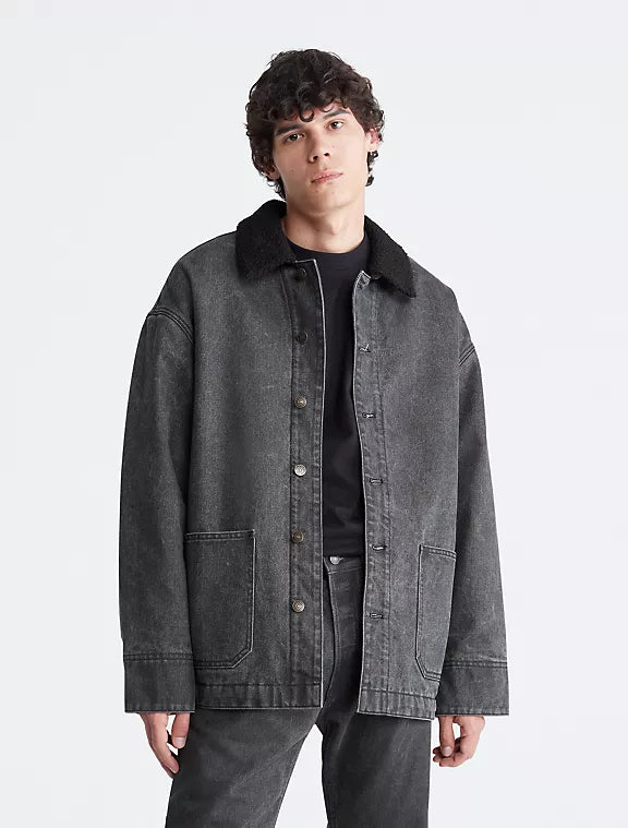 Sherpa Denim Chore Coat