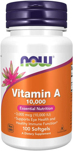 VITAMINA A (RETINOL) NOW 10000 IU 100 CÁPSULAS BLANDAS