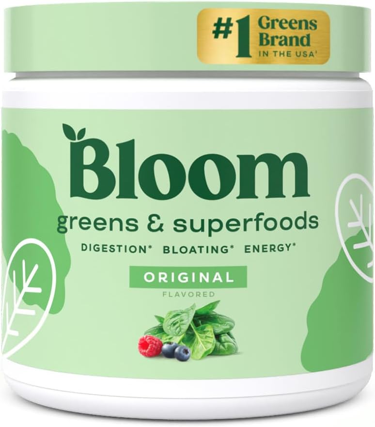 BLOOM GREENS & SUPER FOOD 3,621 MG 180GR POLVO SABOR ORIGINAL